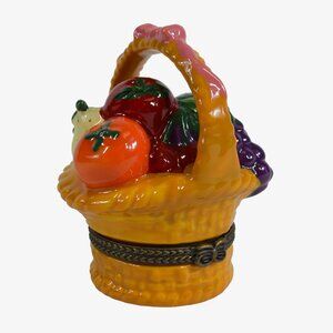 Fruit Basket Hinged Keepsake Box